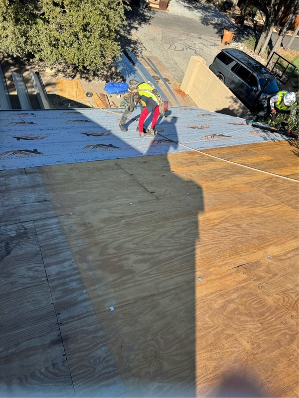 On-site construction work photograph from River Ranch Roofing & Construction